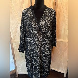 Lace long sleeve dress